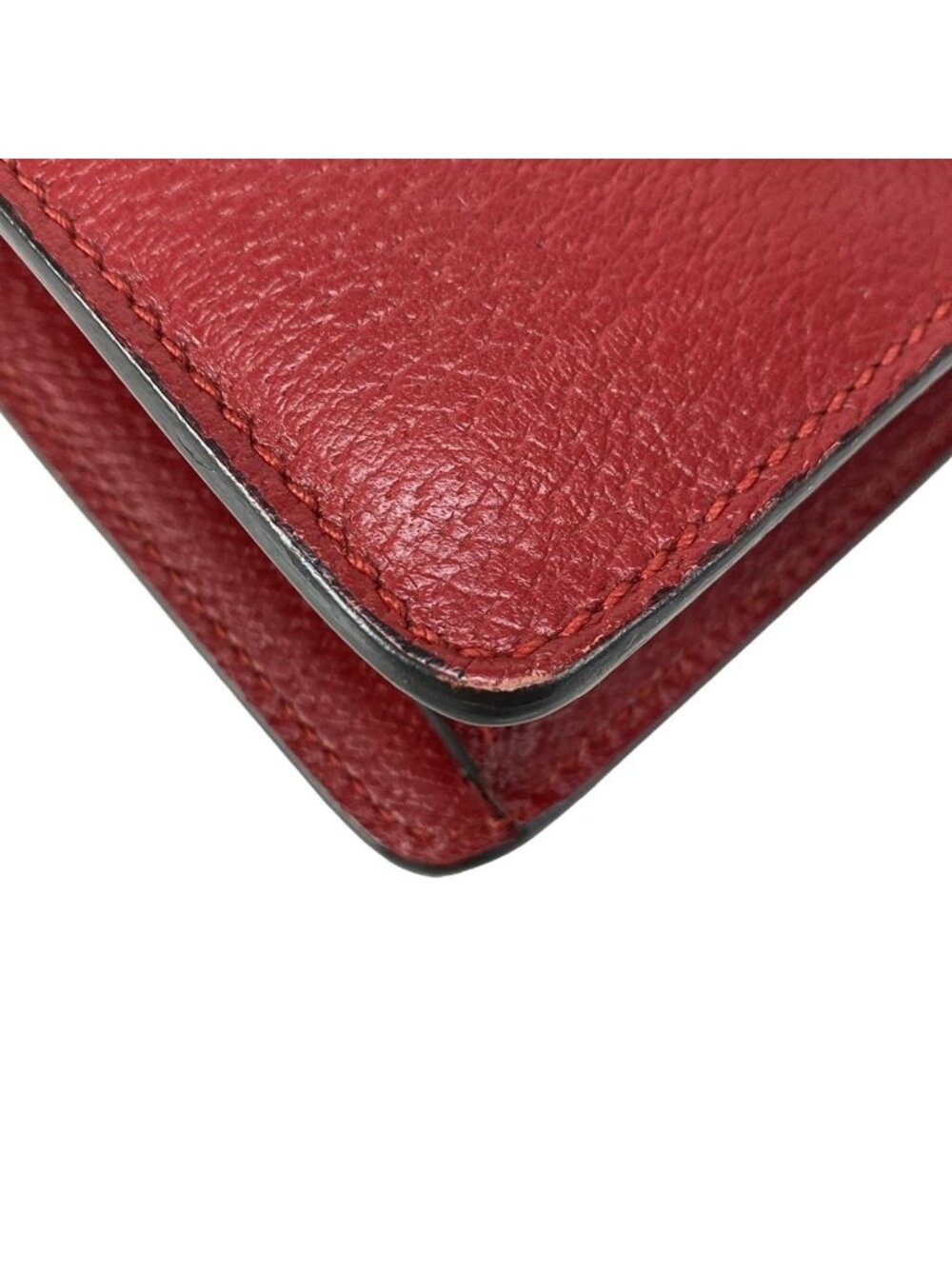 Gucci Shoulder Bag Dionysus Red Navy Chain Leather - Picture 6 of 15